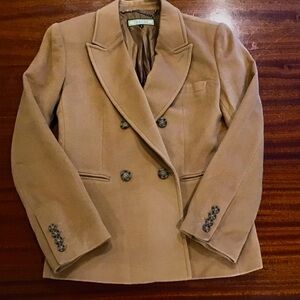 Thalian 100% Cashmere Double Breasted Blazer Size 6